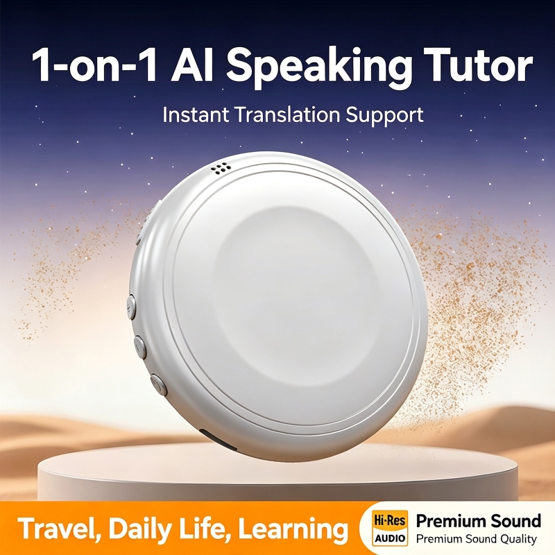Bluetooth Speaker - インテリジェントウェアラブル翻訳機 165言語対応 ​ ​ 即時翻訳AIオーラル練習機、Bluetooth対応AI翻訳スピーカー