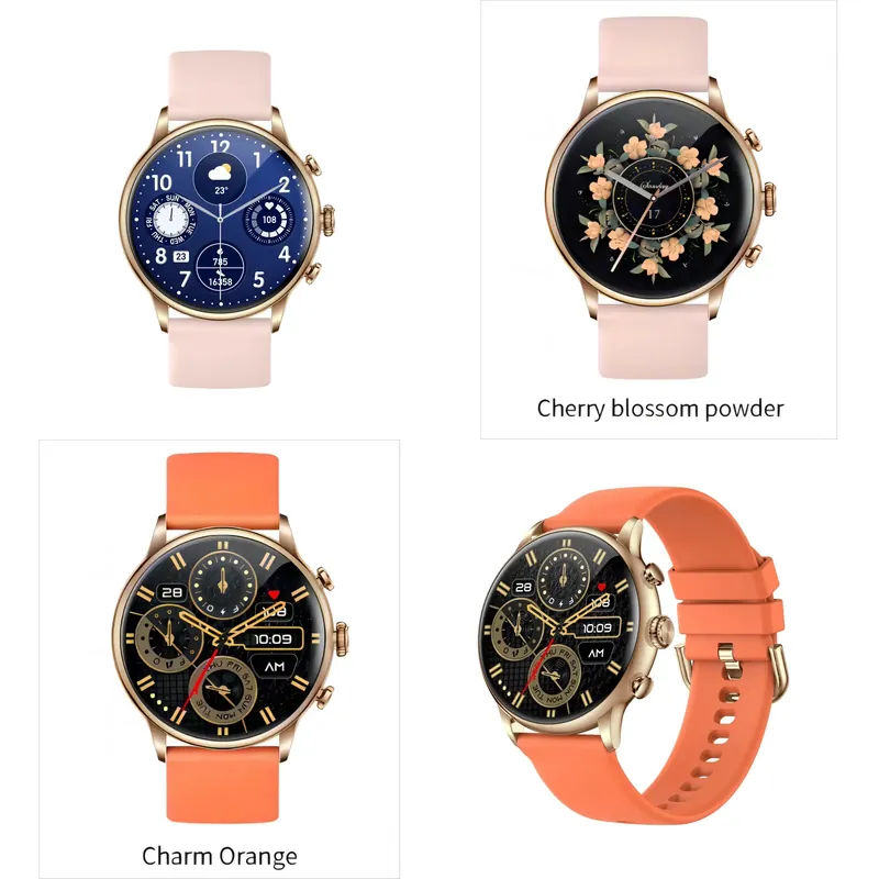 Smart Watch - H26 レディースファッションデジタル電子タッチスクリーンAndroidスポーツスマートウォッチ防水IP67睡眠トラッカーDafit