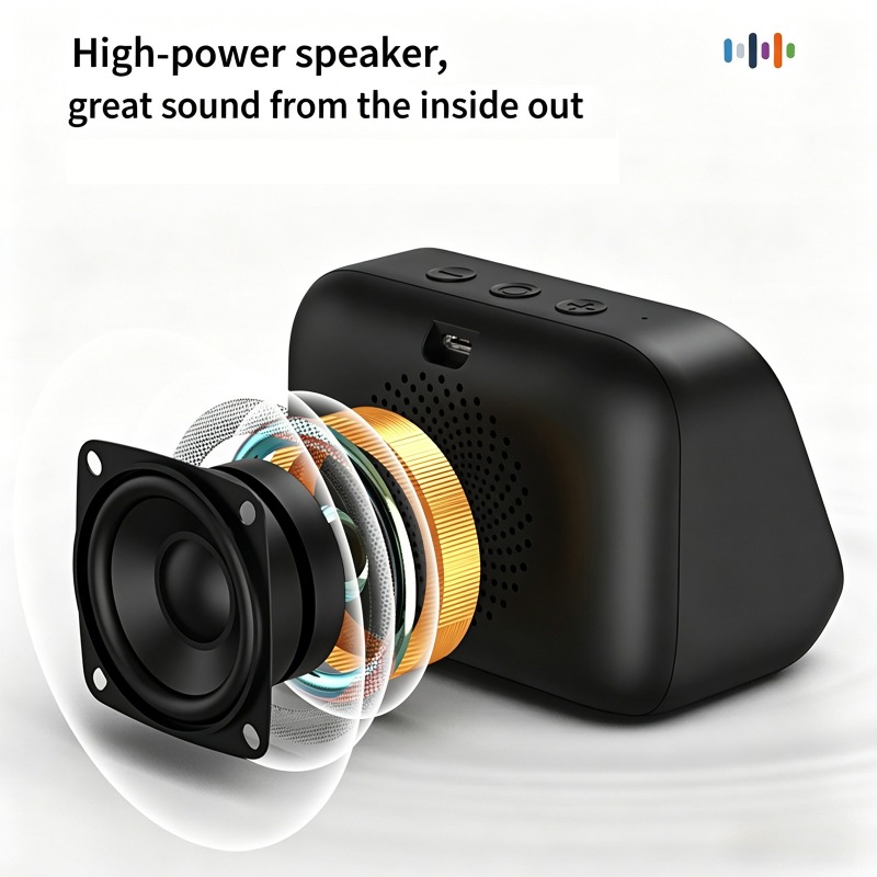 Bluetooth Speaker - TF26 Pro スマートワイヤレススピーカー、AI音声アシスタント、インテリジェントディスプレイ、音楽プレーヤー、目覚まし時計、Bluetooth電子スピーカー