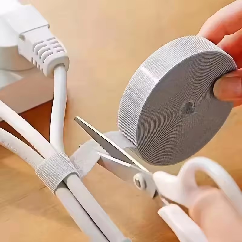 Cable Organizer - 1/5mケーブル整理用具、ケーブル管理テープ、ワイヤー巻き取り器、イヤホン、マウス、コード整理用結束バンド、iPhone、Xiaomi、Samsung対応。
