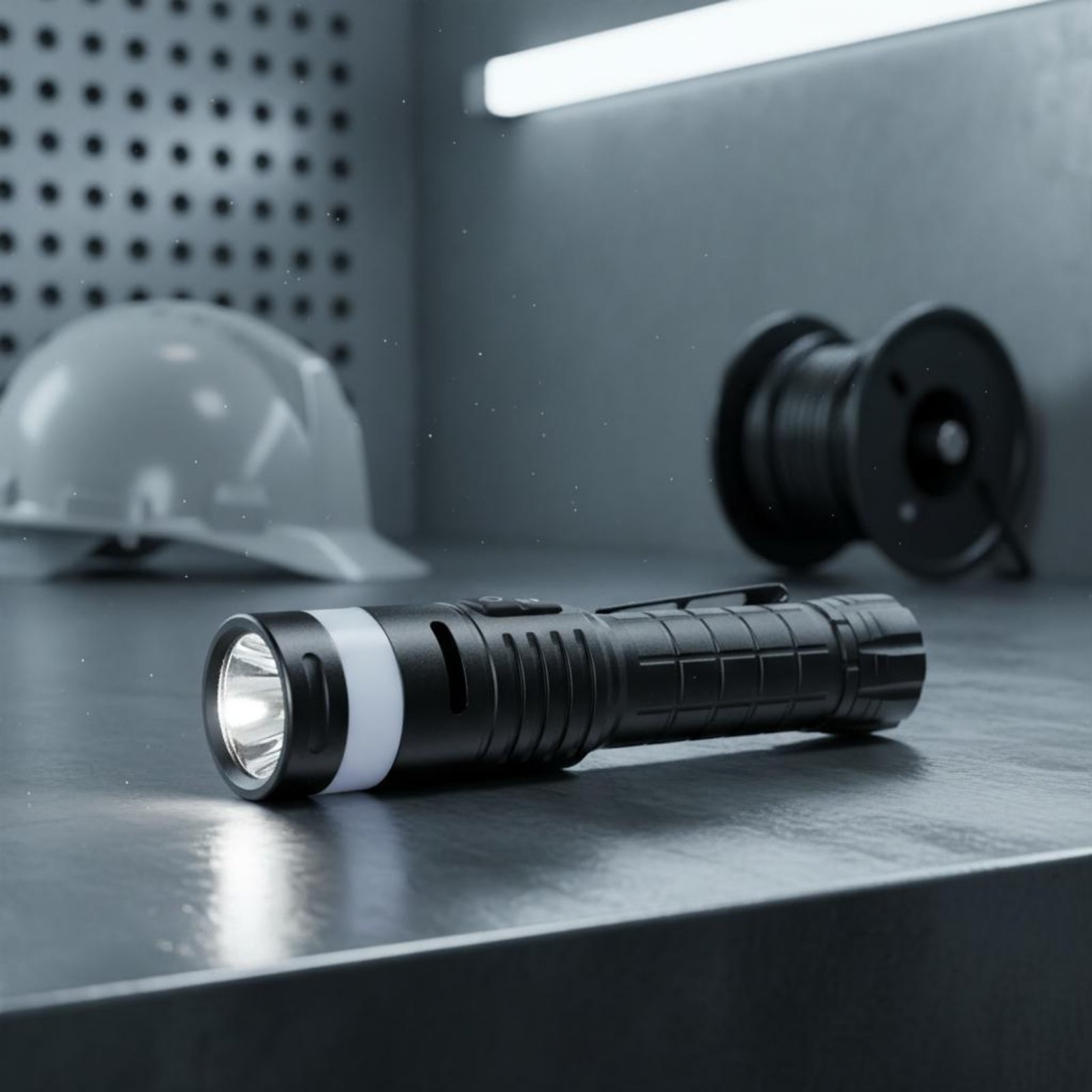 Power Bank - 多機能懐中電灯耐爆性アルミニウム製LED懐中電灯ハンドヘルドライト