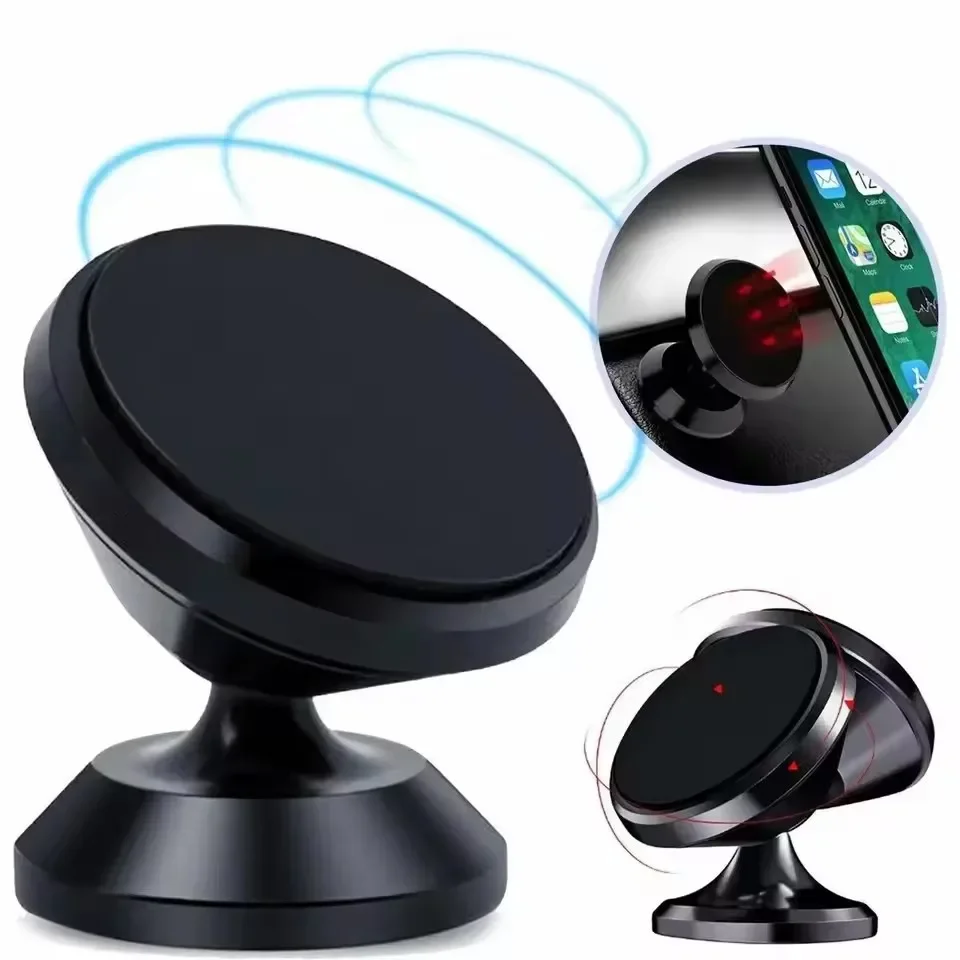 Usb Charger - マグネット式車載携帯電話ホルダー マグネットマウント モバイル携帯電話スタンド GPSサポート iPhone 15