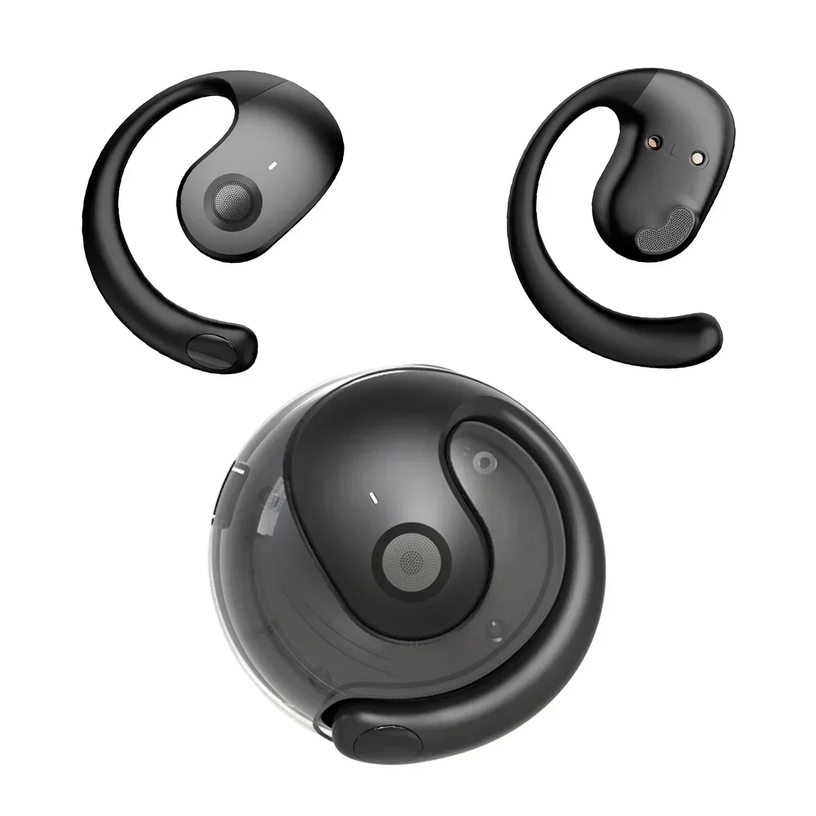 透明なデザインのTWSワイヤレスイヤホン。Bluetooth - Headphones Wireless のレビューと価格
