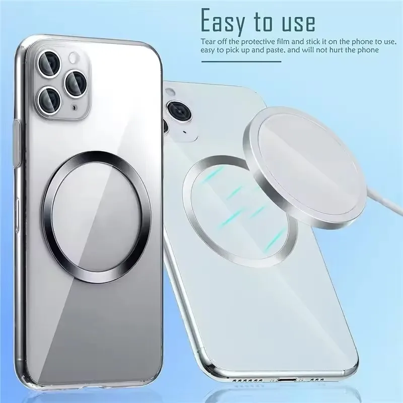 ステンレス製ユニバーサル磁気金属プレートリング、マグセーフワ - Wireless Charger のレビューと価格