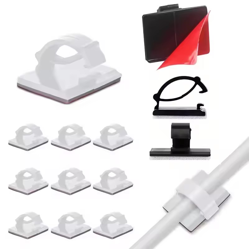 粘着式カーケーブル充電ケーブル固定具、ワイヤークリップ、壁掛 - Cable Organizer のレビューと価格