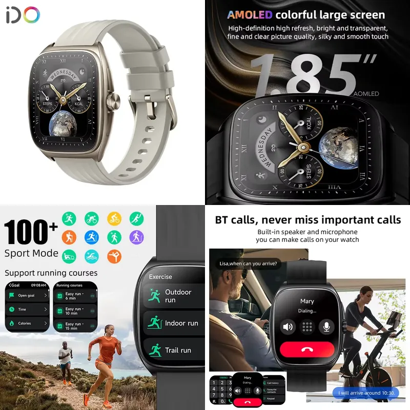 2025年ファッションメンズスマートウォッチメーカー1.85 - Smart Watch のレビューと価格