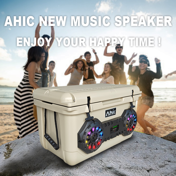 45L ポータブル ロータモールド クーラーボックス 内蔵B - Bluetooth Speaker のレビューと価格