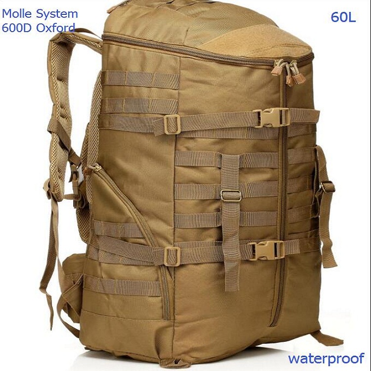 NOVRA 65L MOLLE ハイキングバックパック - Phone Holder のレビューと価格