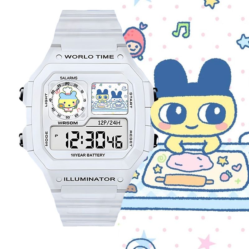 たまごっちスマート電子時計ビッグマウスジマミ学生用電子時計ク - Smart Watch のレビューと価格