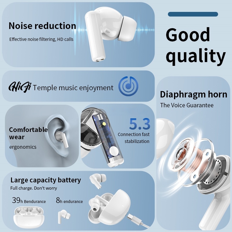 新しいワイヤレス Bluetooth ヘッドセット TWS  - Headphones Wireless のレビューと価格