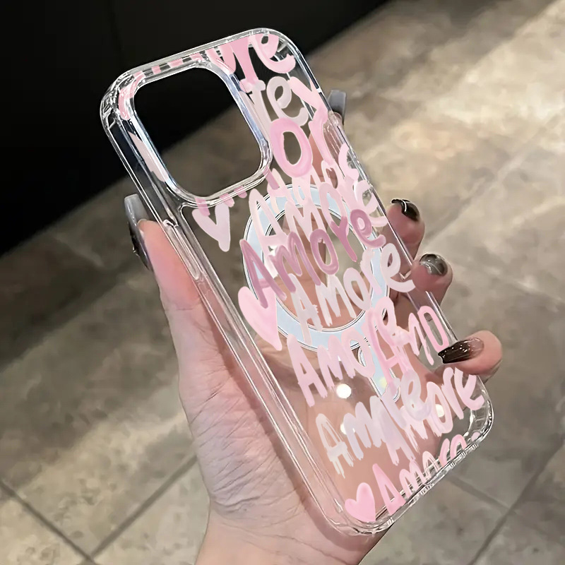 Amore-Love ロマンティックピンクレタリング iPh - Wireless Charger のレビューと価格