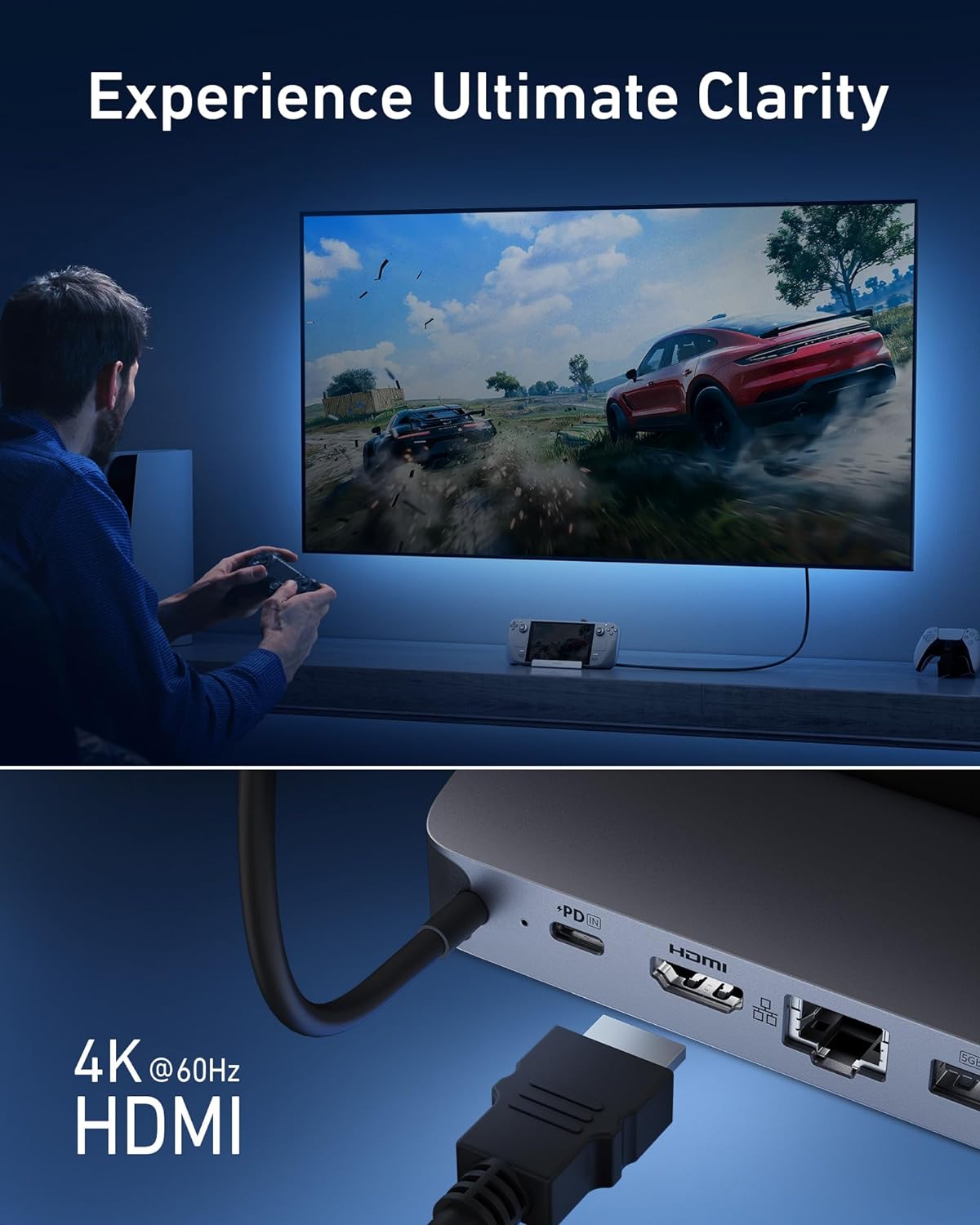 Anker スチームデッキ/ROG Ally用充電ステーショ - Usb Hub のレビューと価格
