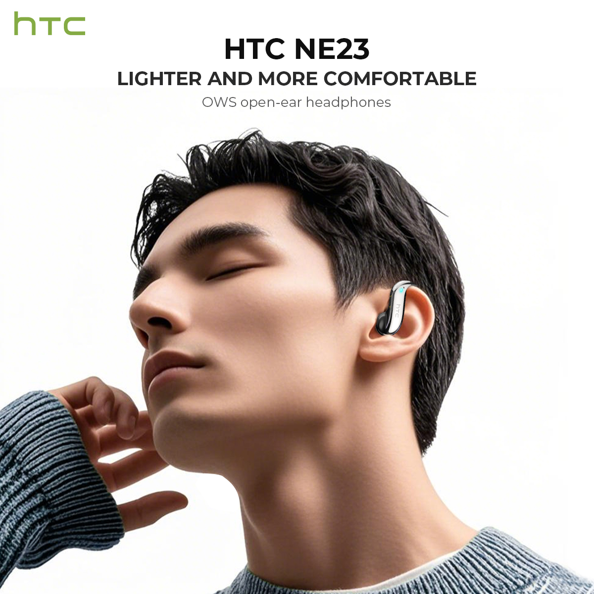 オープンイヤー Bluetooth ヘッドフォン HTC 3 - Headphones Wireless のレビューと価格