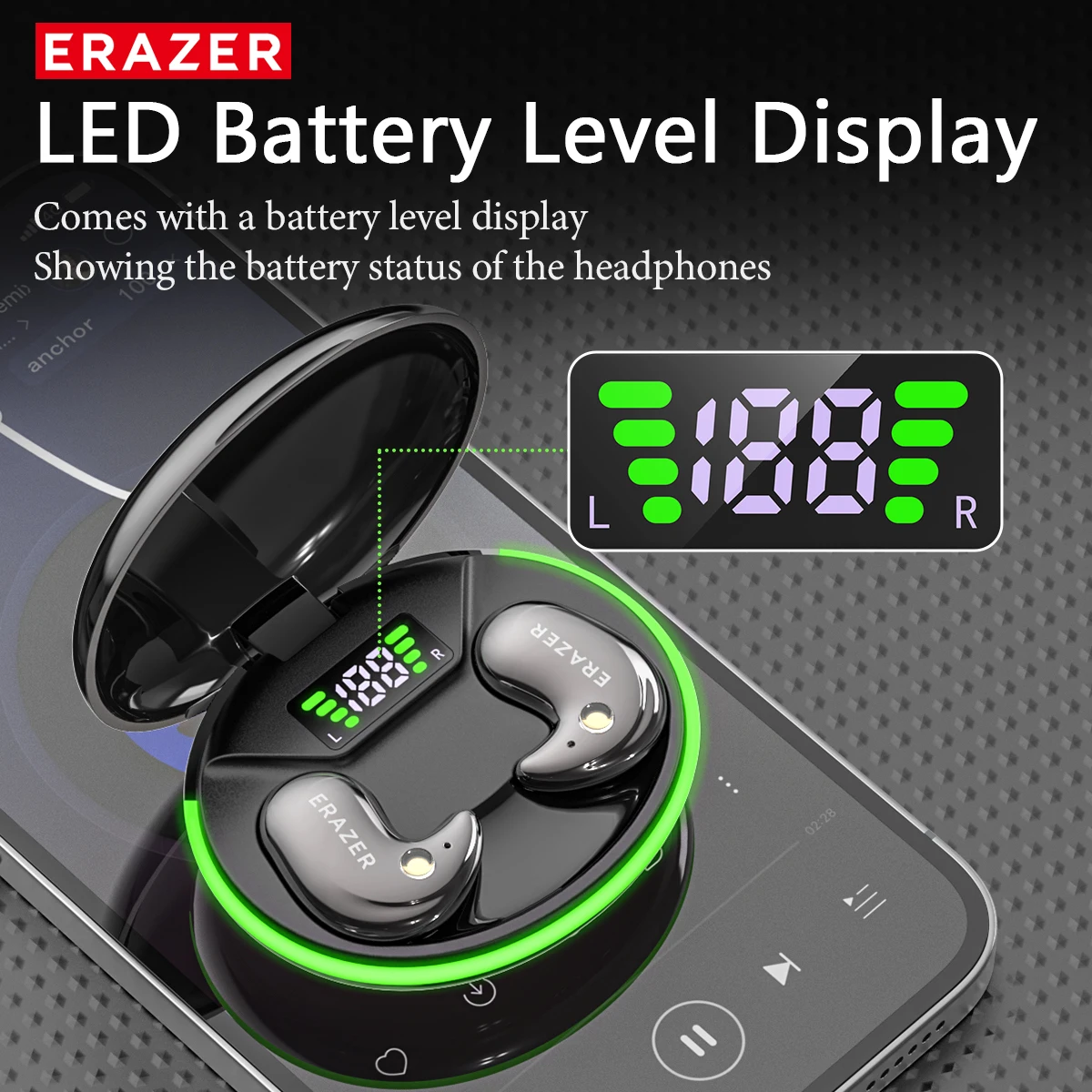 EARZER XF58 インイヤー型Bluetoothヘッド - Wireless Charger のレビューと価格