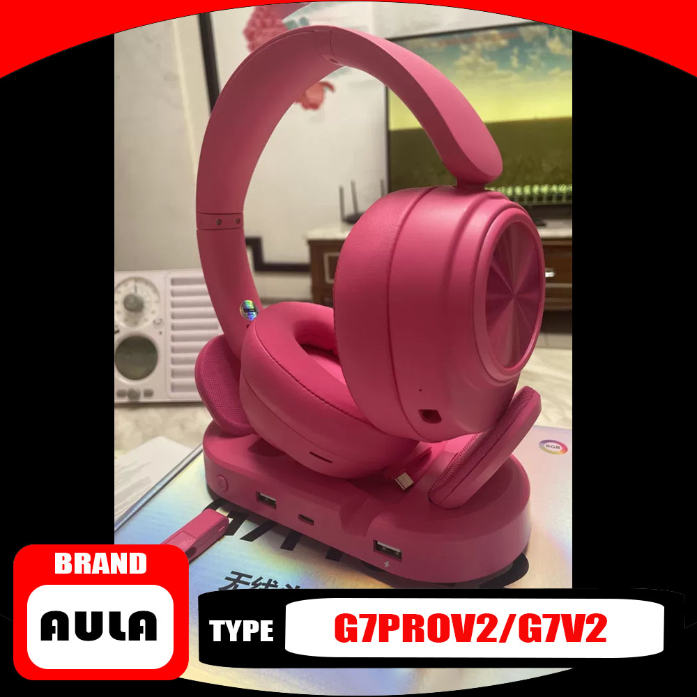 AULA G7 Pro V2 オーバーイヤーヘッドホン。6つ - Headphones Wireless のレビューと価格