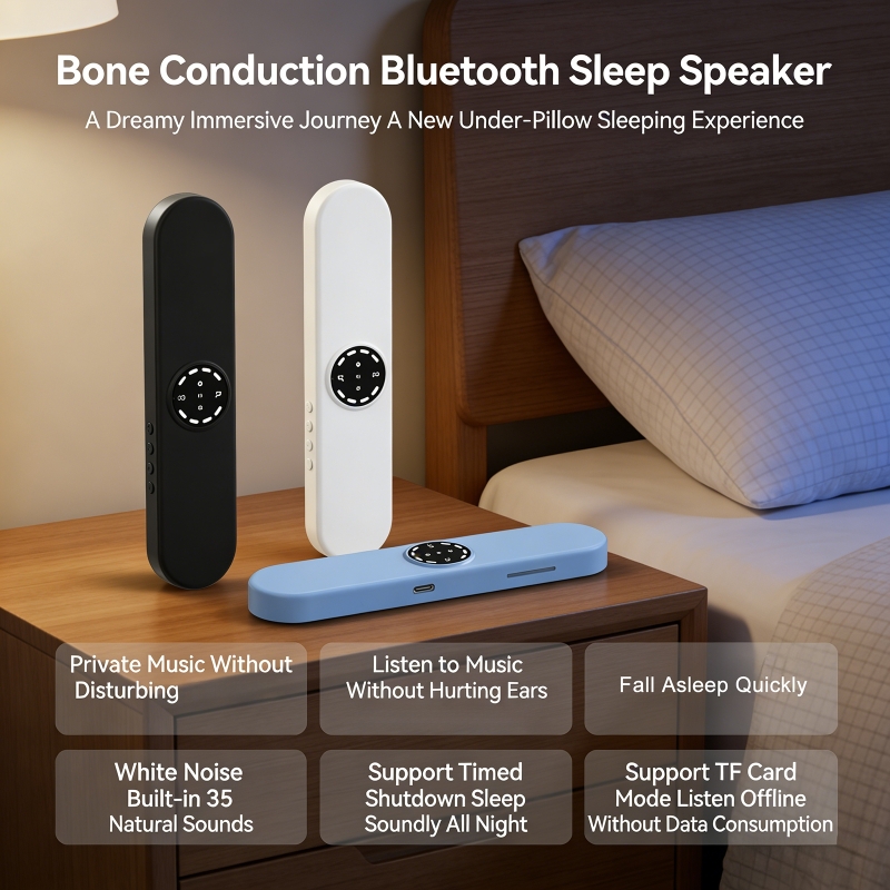 骨伝導Bluetooth睡眠スピーカー、ディスプレイ画面内蔵 - Bluetooth Speaker のレビューと価格