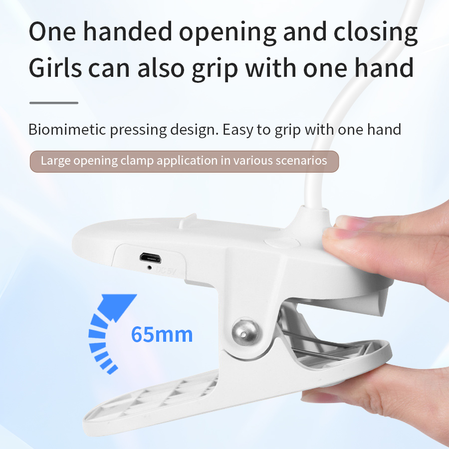 LEDクリップデスクランプ360 °   柔軟なタッチ調光機 - Phone Holder のレビューと価格